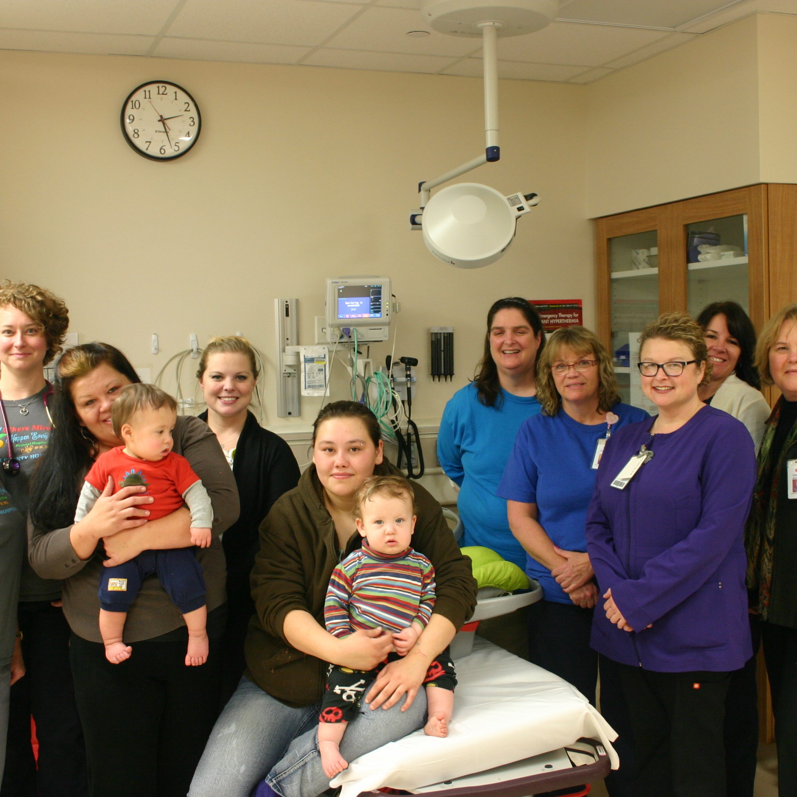 twins with decatur county hospital staff