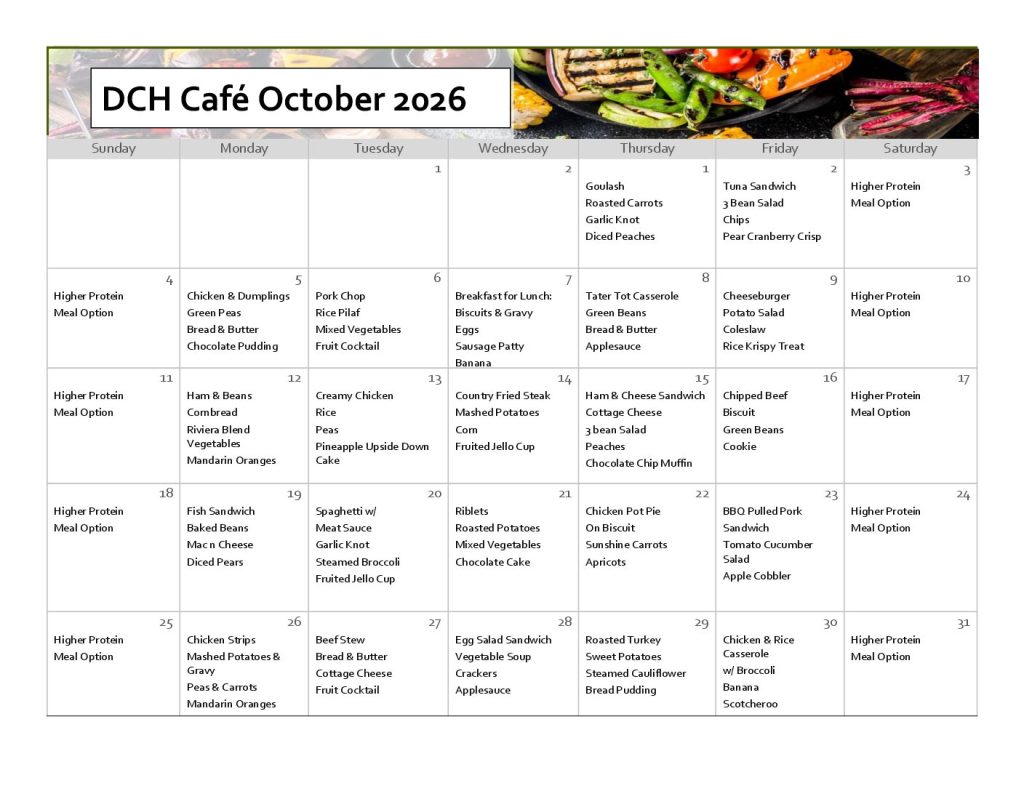 10 October 2026 Cafeteria