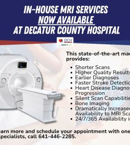 In-House MRI Services NOW AVAILABLE at Decatur County Hospital